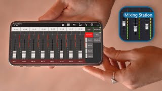 how i use the Mixing Station app on my Phone XM32 XMR18 WING [upl. by Puto]