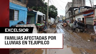 Viviendas inundadas y autos dañados en Tejupilco Edomex por lluvias [upl. by Wallache680]