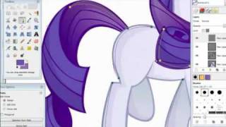 My Little Pony  Rarity Gimp Speed Drawing [upl. by Jemina983]