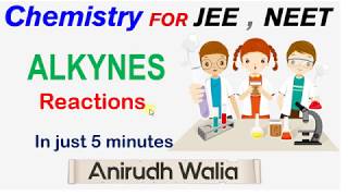 Alkyne Important Reaction  2 min trick  Preparation of alkyne  Organic Chemistry Trick [upl. by Norraj]