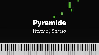 Pyramide  Werenoi Damso  PIANO TUTORIAL [upl. by Alekram601]