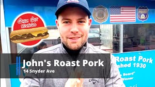 WhizWit Cheesesteak Review  Johns Roast Pork [upl. by Brien]