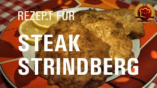 Muss nicht Bierteig sein Steak Strindberg Rezept zum selber machen [upl. by Lorou]