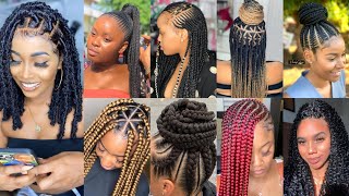 2024 Latest Braids Hairstyles For Black Women  Braids Hairstyles With Extension Braided Braids [upl. by Kuehnel]