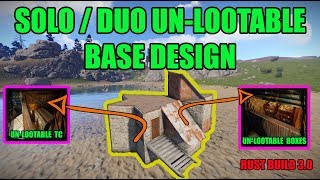 Unlootable Rust Solo  Duo Base  Rust Base Design  Rust Build 30 [upl. by Imehon]