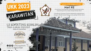 Uji Kompetensi Keahlian Seni Karawitan hari 2  UKK Karawitan 2023 2 [upl. by Vasyuta]