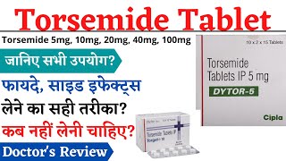 Torsemide Tablets Ip 10 mg Uses In Hindi  Dytor Tablet In Hindi [upl. by Picco]