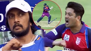 A Serious Fight Between Jisshu And Sudeep  SemiFinals  CCL 2016 [upl. by Driscoll]