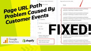 FIXED Page URL Path Problem Caused By Shopify Customer Events [upl. by Ntisuj]