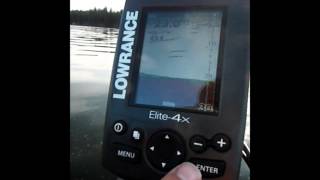 Using the Lowrance Elite 4x menu system amp settings [upl. by Flessel476]