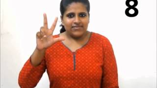 Learn Indian Sign Language  Part 8 Numbers [upl. by Htyderem]