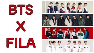 BTS X FILA ADS COMPILATION [upl. by Kutchins]