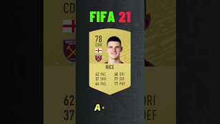 EVOLUTION OF DECLAN RICE IN FIFA 🔥⭐ [upl. by Nayrda]