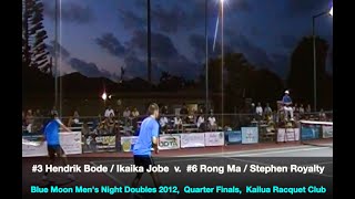 3 BodeJobe vs 6 MaRoyalty QF HLTS 2012 Blue Moon Mens Night Doubles [upl. by Nabois]