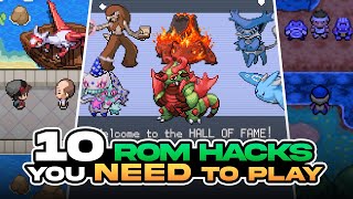 10 POKEMON ROM HACKS you MUST PLAY NEW and BEST POKEMON ROM HACKS AND FAN GAMES 2023  GBA and NDS [upl. by Locin]