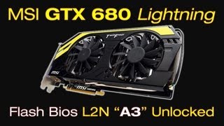 GUIDE FLASH BIOS GTX680 Lightning quotF8quot to quotA3quot Unlocked [upl. by Airdnahc157]