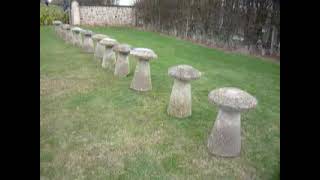 Outdoor Garden Antique Original Staddle Stones  Staddlestones UKAA [upl. by Aerdnaeel171]