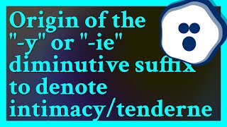 The quotyquot is a suffix for forming diminutive nouns and Wiktionary has an entry dedicated to it t [upl. by Partan]