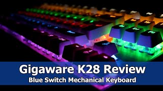 Cheapest Mechanical Keyboard  Is it Good  Gigaware K28 Blue Swtich Review [upl. by Aramoix]