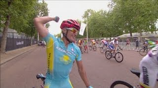 Vinokurov wins Mens Road Race Gold  London 2012 Olympics [upl. by Clerissa]