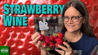 Easy Homemade Strawberry Wine from Whole Fruit [upl. by Joyann]