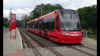 Bratislava Trams  Route 1  Drivers Eye View [upl. by Alik]