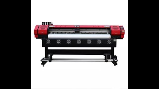 Eco solvent digital printing machine operation [upl. by Haletky]