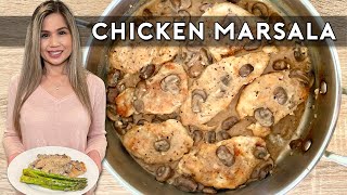 CREAMY CHICKEN MARSALA  How To Make Chicken Marsala [upl. by Nnayr692]