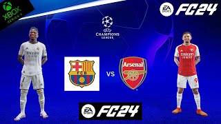 FC 24  Arsenal vs Barcelona  Champions League 2024 Final Match at Wembley  PS5™ 4K60 [upl. by Eelra966]