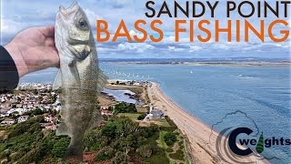 Bass Fishing At SANDY POINT Hayling Island  Sea Fishing UK [upl. by Michelle]