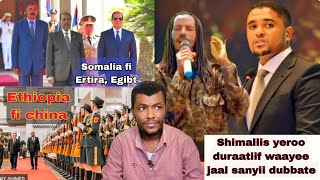 Shimallis Abdiisa yeroo duraatiif waayee jaal sanyii dubbateEthiopian china waliin Somaleen Egibti [upl. by Nart765]