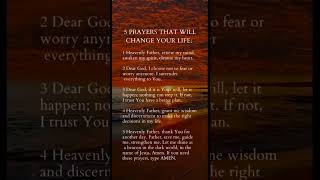 Powerful transformation prayer that will change your lifepray Faith Prayer Pray shortsGod [upl. by Sinnod]