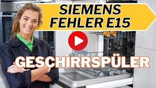 Fehler e15 Geschirrspüler Siemens [upl. by Hseyaj]