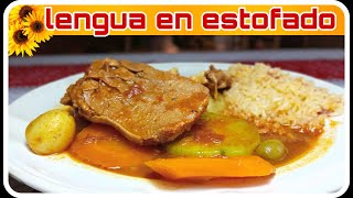 LENGUA EN ESTOFADO  la mejor receta de ternera [upl. by Aeslek959]