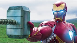 Can Iron Man break Thors hammer like Hela [upl. by Ennayhc]