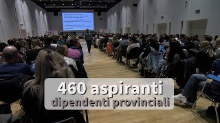 Amministrazione provinciale al concorso in oltre 460 [upl. by Winther]