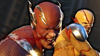 Justice League Flash Vs Reverse Flash Fight Scene Injustice 2 [upl. by Bolt]