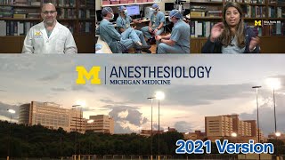 Michigan Medicine Anesthesiology  2021 Residency Program Video [upl. by Rocco]