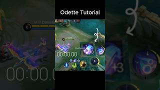 Odette Tutorial odette odettemlbb clear midlane virgo zodiac minions mobilelegends mlbb [upl. by Elleirol]