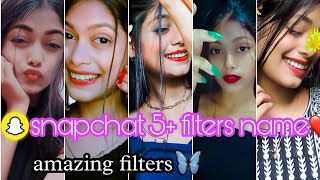 Snapchat 5 filters name 👻❤snapchat top filtersAmazing photo snapchat filter riyanama62 [upl. by Golliner]