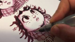 Art Nerd Talk 1 shading with Water Soluble Ink [upl. by Padraig283]