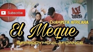 Champeta africana El meque skorpion disco show choreo freddymovilafdance [upl. by Kcirdehs]