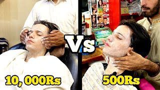 500Rs Vs 10 000Rs Face facial 😧 lets see which one is Best 🤔 [upl. by Amelina]