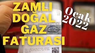 Ocak 2022 Doğal Gaz Faturası 1000 TL [upl. by Keelby]