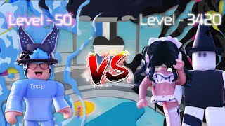 Racing The HIGHEST LEVEL PLAYERS in Tower Of Hell  Roblox [upl. by Ahsitak]