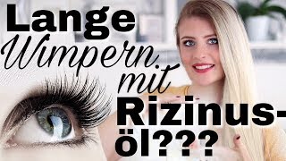 Lange und volle Wimpern mit RIZINUSÖL│Natürliches Wimpernserum│RicardaREVIEW [upl. by Enomys]