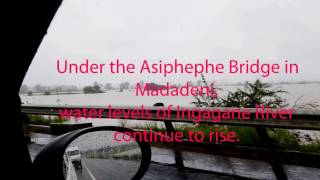 Asiphephe Bridge Ingagane River water levels rise at alarming rate [upl. by Asira417]