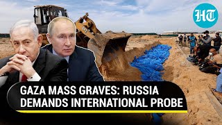 Israel In Trouble Russia Raises Alarm At UN Over Chilling Report On Gaza Mass Graves [upl. by Dorsy]