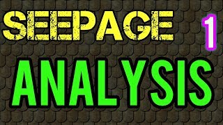 seepage analysis  Soil mechanics [upl. by Charters]