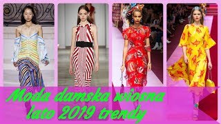 Moda 👘 damska wiosna lato 2019 trendy [upl. by Uliram107]